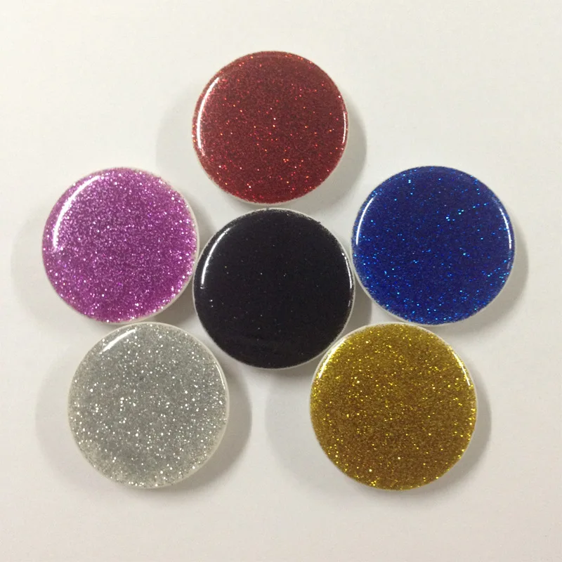 3M glue Expandable glitter bling design grip mobile sockets phone holder For Smartphone