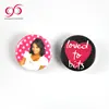 Hot sell custom safety pin badge tin button wedding badges school round blank logo