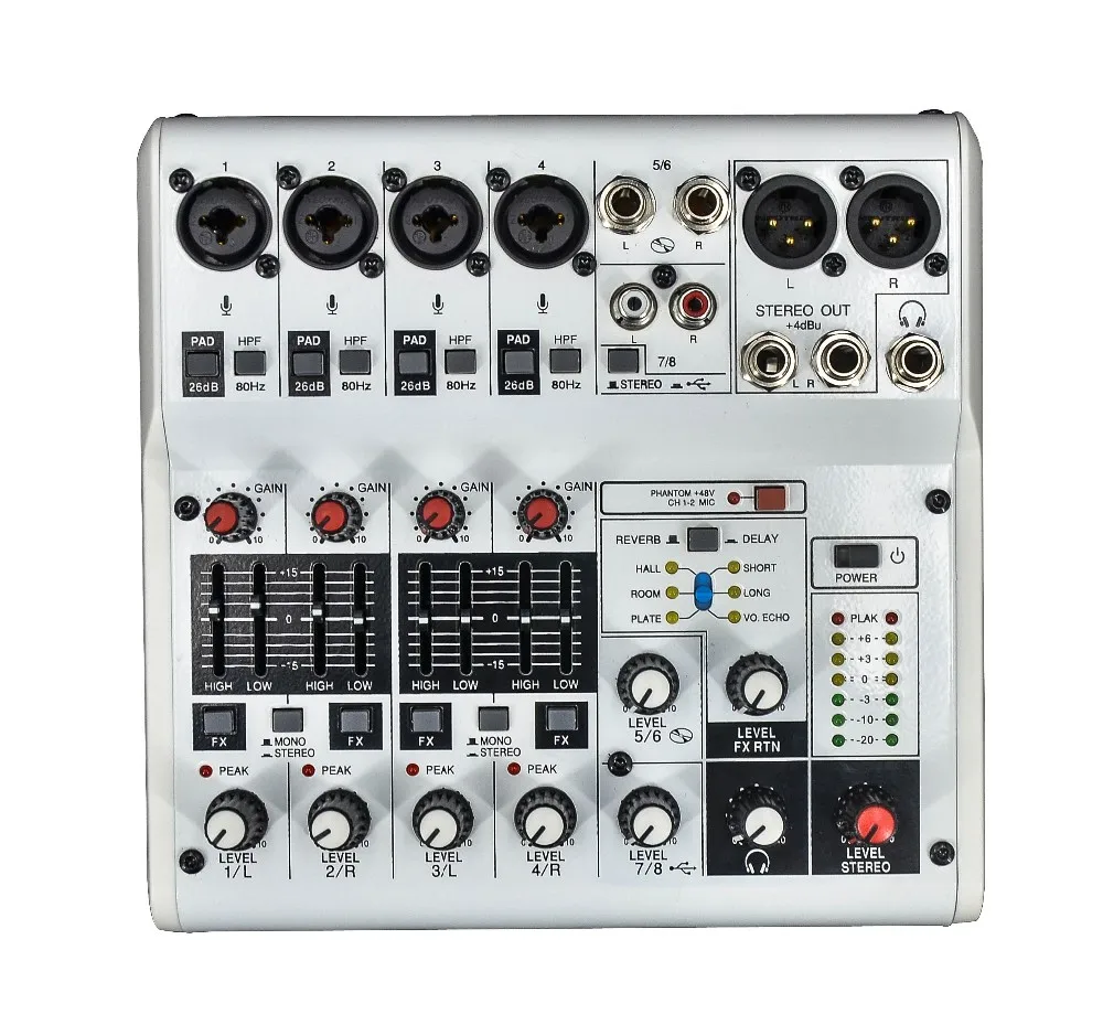 2017 LAIKESI nuevo mezclador de audio con USB