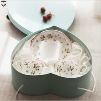 

European style Gift Box Promotional gifts wholesale ceramic coffee bone china ceramic tea cup and saucer set