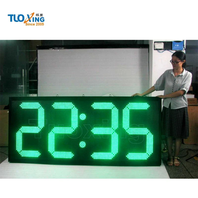 倉庫、学校、オフィス用の32インチ超大型ディスプレイ壁掛けledデジタル時計 - Buy 桁led壁時計、led時計表示、デジタル壁時計
