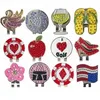 4sport-gifts hot sales fashion cheap mini top hat with clip sailing hat clips magnetic golf ball marker hat clip