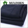 Mulinsen Textile 100% Polyester Woven High Quality Opaque Jet Black Fabric For Abaya,Burqua And Coverchief