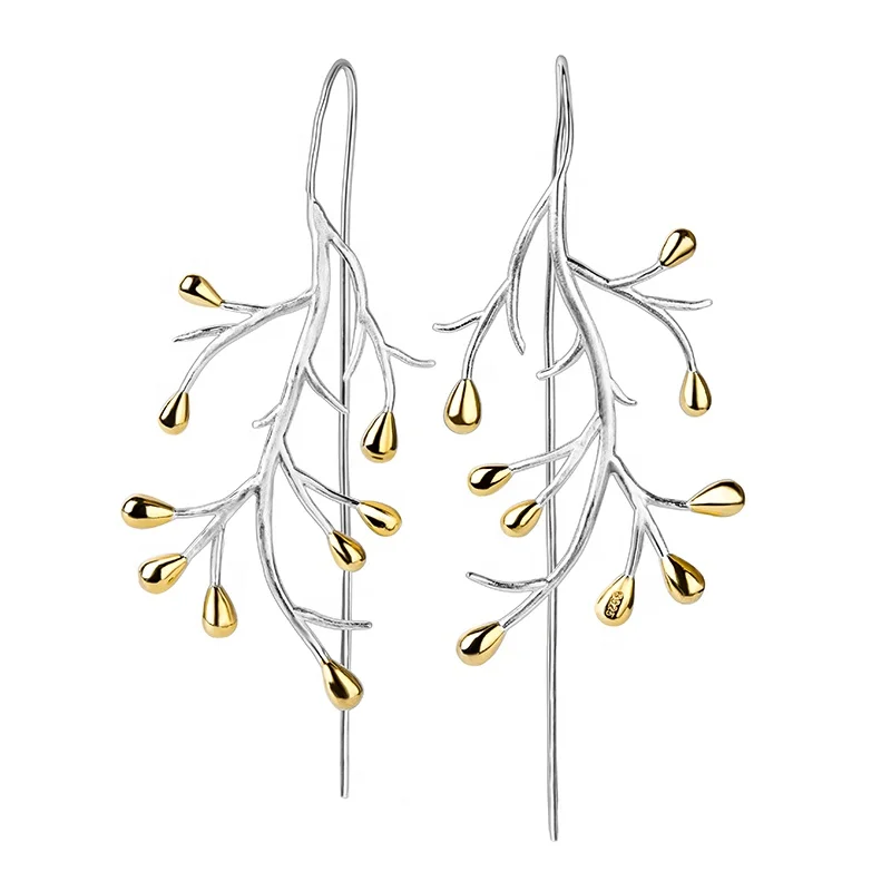 

Lotus Fun 925 Sterling Silver Statement Tree Fashion Jewelry Earring For Women Wholesale