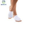 Wholesale solid color white cotton sports toe socks separator for protective