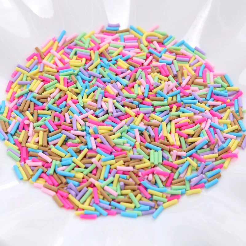 

RAINBOW MIX Polymer Clay Sprinkles for Slime size 5mm, Many designs can choose
