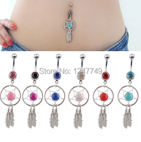 Dream Catcher Belly Button Rings Cheap Surgical Steel Dangle Belly Button Rings find Surgical 67 Dream Catcher Belly Button Rings Cheap Surgical Steel Dangle Belly Button Rings find Surgical 67