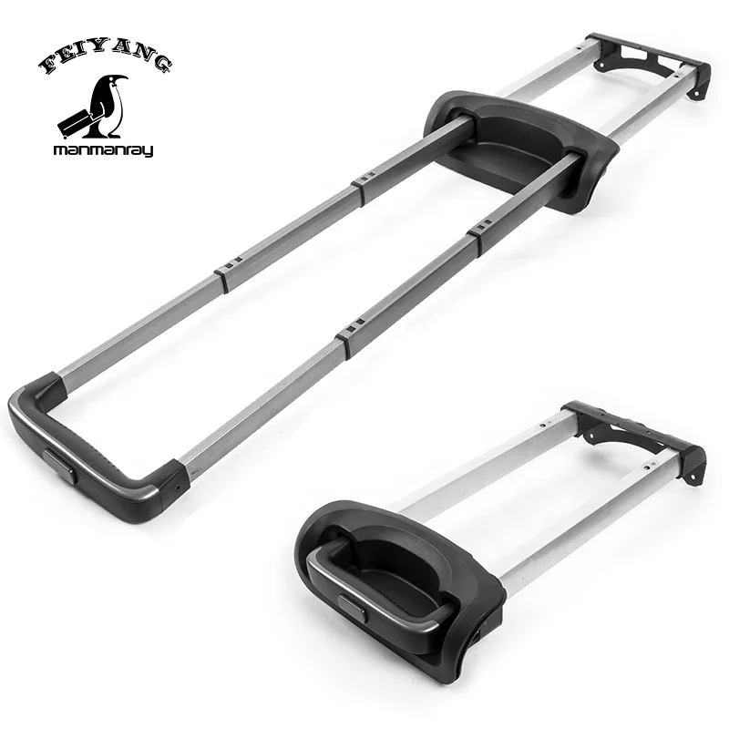 

Aluminum alloy trolley handle parts, travel luggage trolley handle, Silver