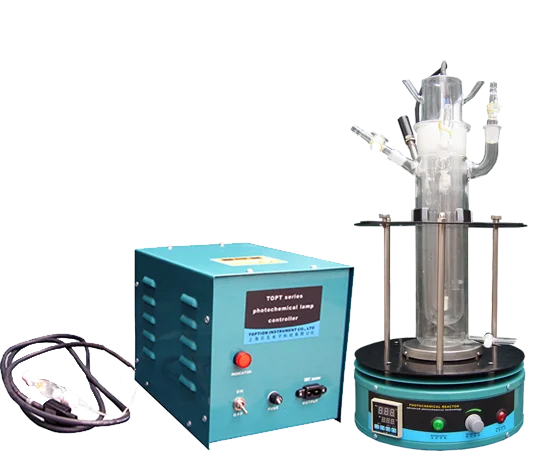 Jacketed Glass Reactor Photochemical Apparatus With Uv Lamp Topt-v Type ...