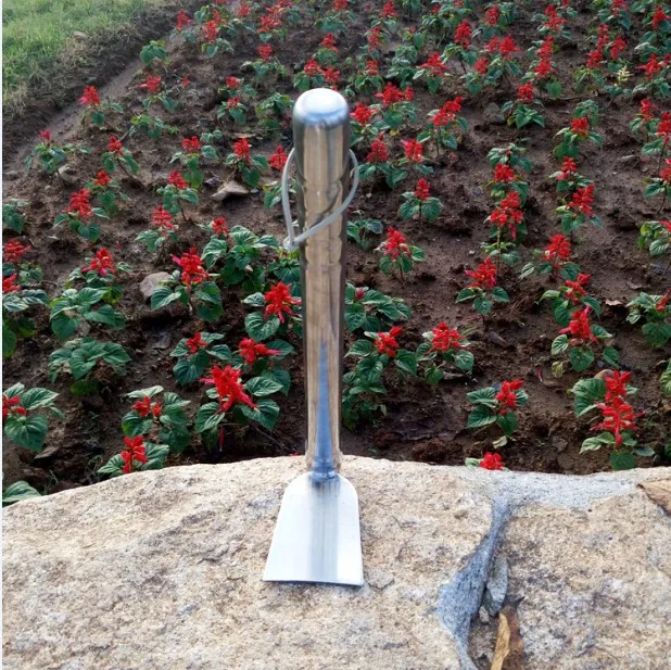 
multifunction aluminum alloy survival camping folding pickaxe and hoe with compass 