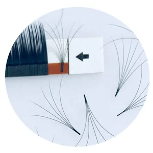 Private label eyelashes  easy fan mega volume lashes extension