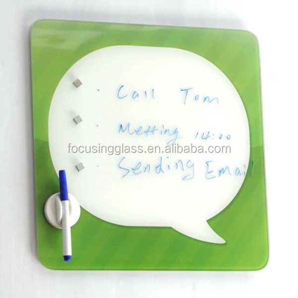 
Custom good quality glass magnetic memo board / office glass drawing boards 
