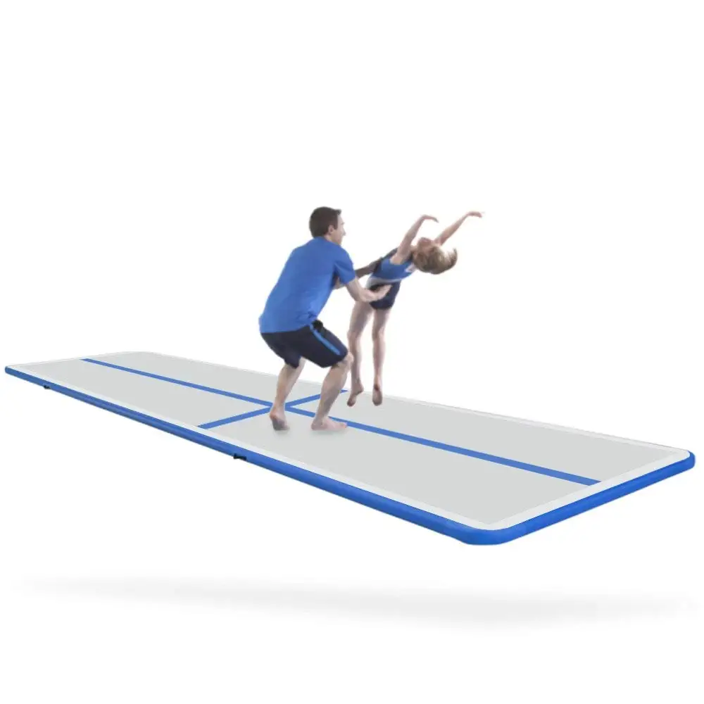 3x2M Inflatable Gym Mat Air Tumbling Track Gymnastics Cheerleading Pad w/ Pump 