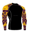 Customized design custom printed rash guard, moisture wicking rashguards