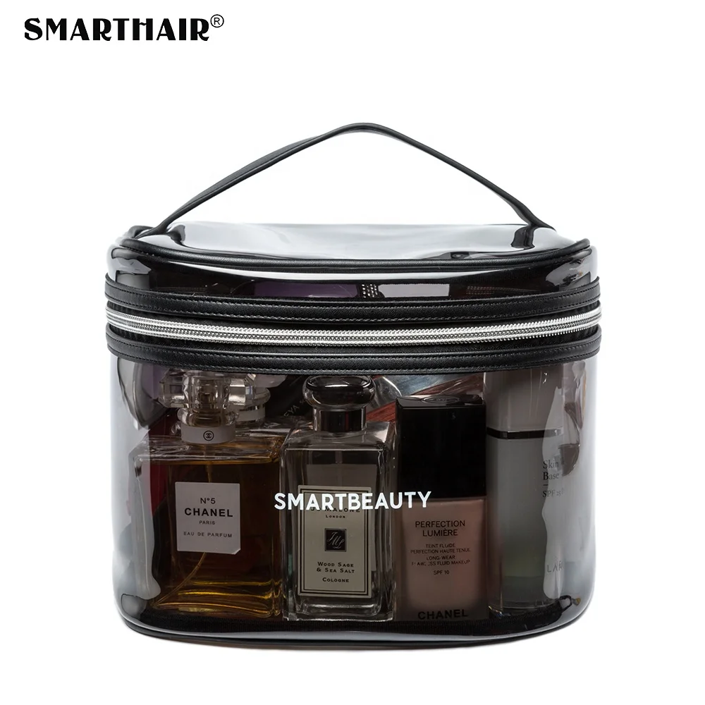
Custom Transparent Small Dark Clear Cosmetic Bag Travel Toiletry PVC TPU Makeup Bag Set Clear Organizer Beauty Case 
