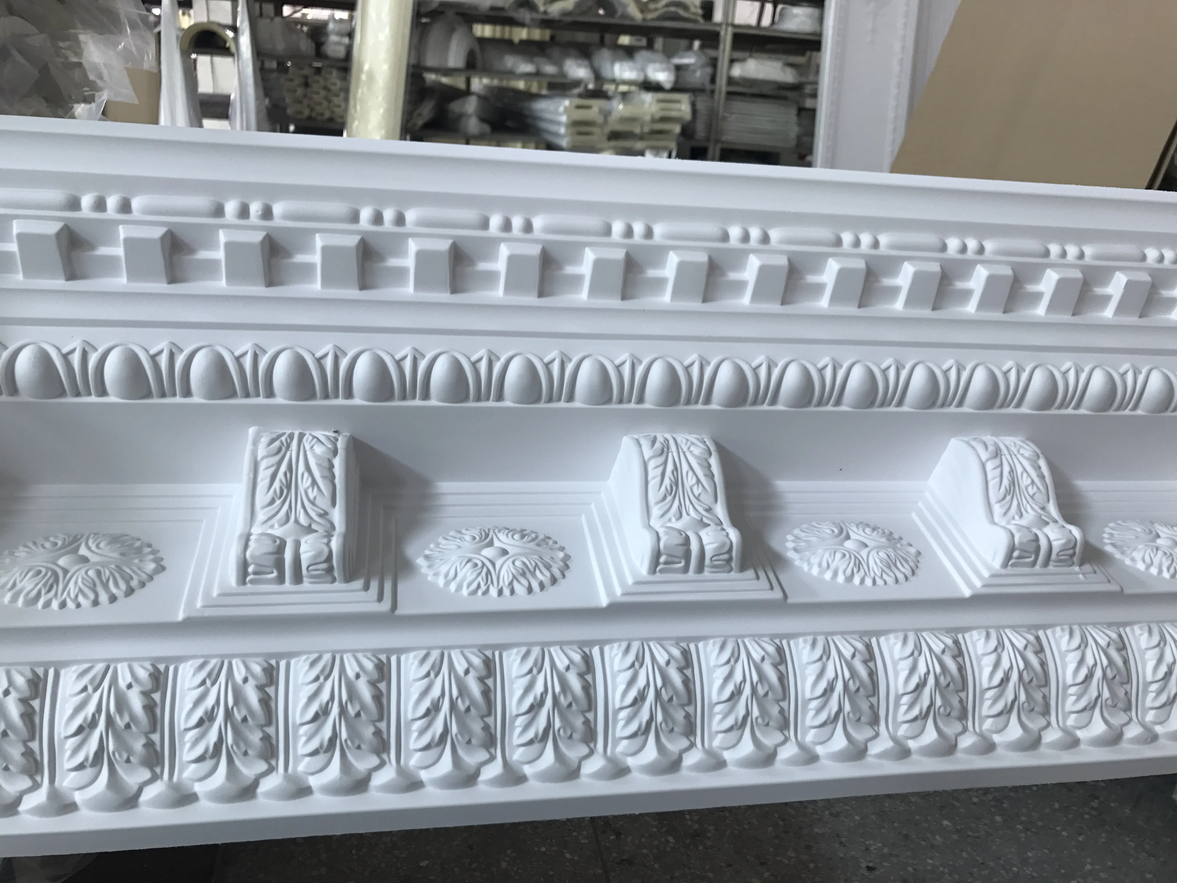 
New House architectural decorative moldings easy install plastic pu crown moulding 