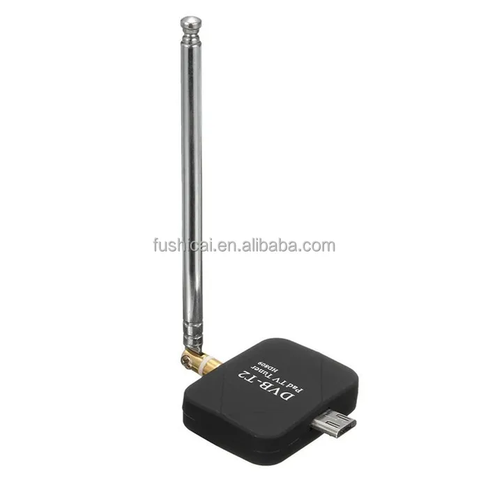 

Micro USB DVB-T2 Mobile Watch digital TV Tuner Stick Receiver with Antenna for Android Phone / Pad, Balck