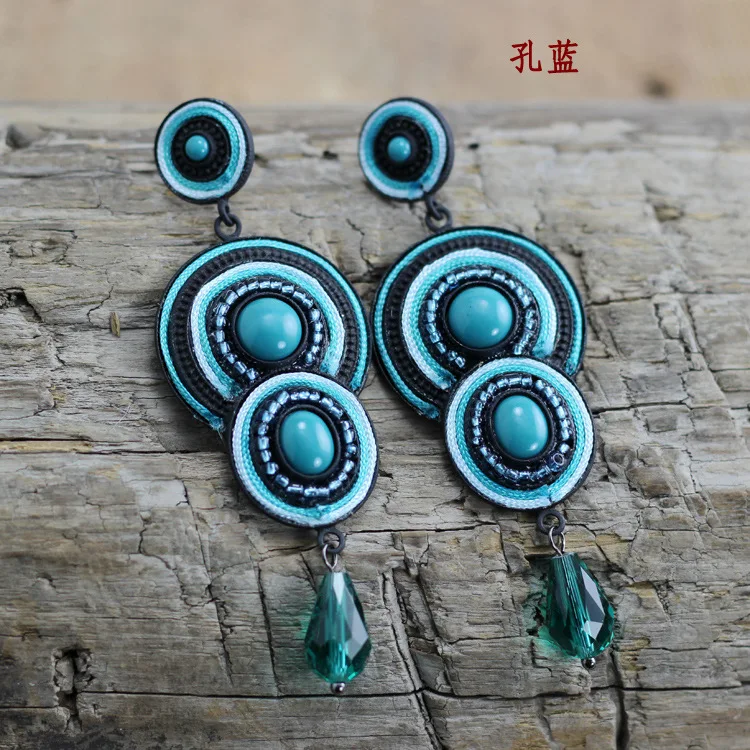 

2018 new ethnic cord aretes earrings soutache jewelry, Customized