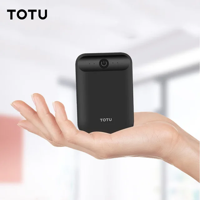 

TOTU 10000mah Power Bank Poverbank External Battery Charger Pack Fast Charging Dual USB Mobile Powerbank, Black;white