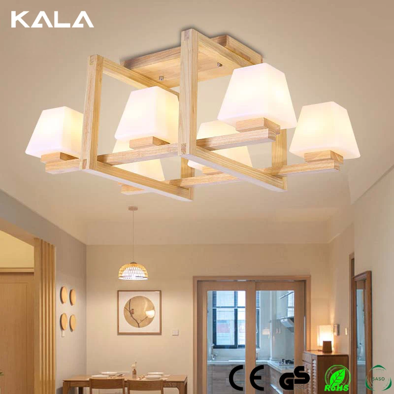 Old Style Glass Shade Ceiling Lamp Led Pendant Light For Home