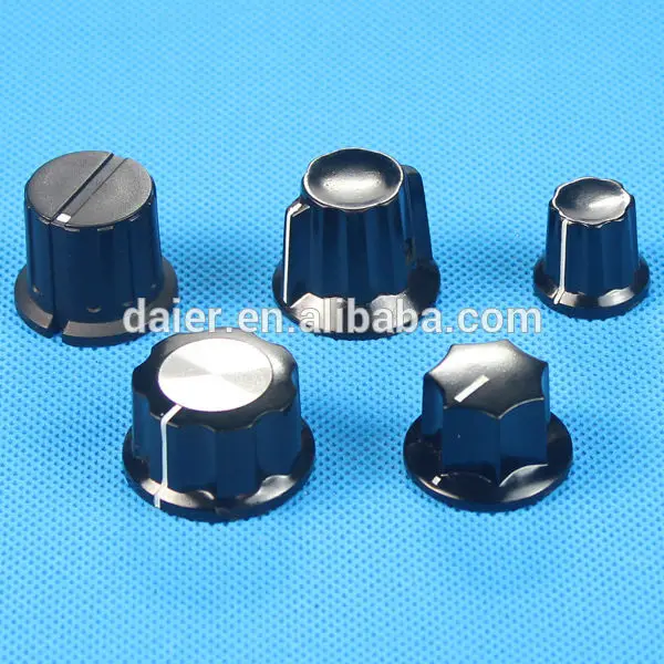 pedal knurled plastic knobs potentiometer