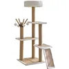 All seasons can be used rattan mat suede dual-purpose cat climbing frame general anesthesia pillar cat jumping platform