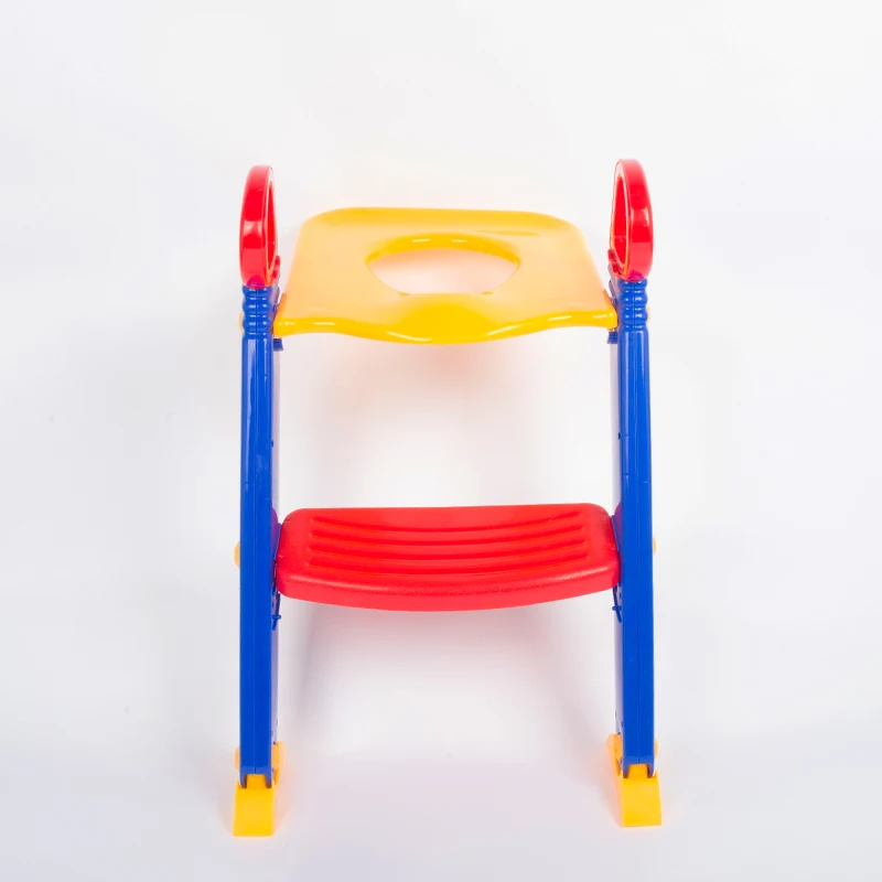 factory price plastic folding kids potty training seat with step