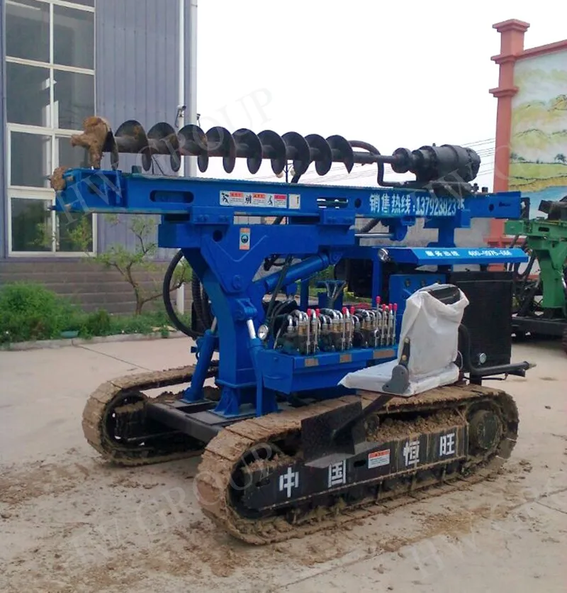 Full Hydraulic Drop Hammer Pile Driver Mini Electric Ground Screw Pile