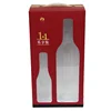 High grade custom made strong kraft gift paper gift wine storage plastic incert packaging box with PVC clear window