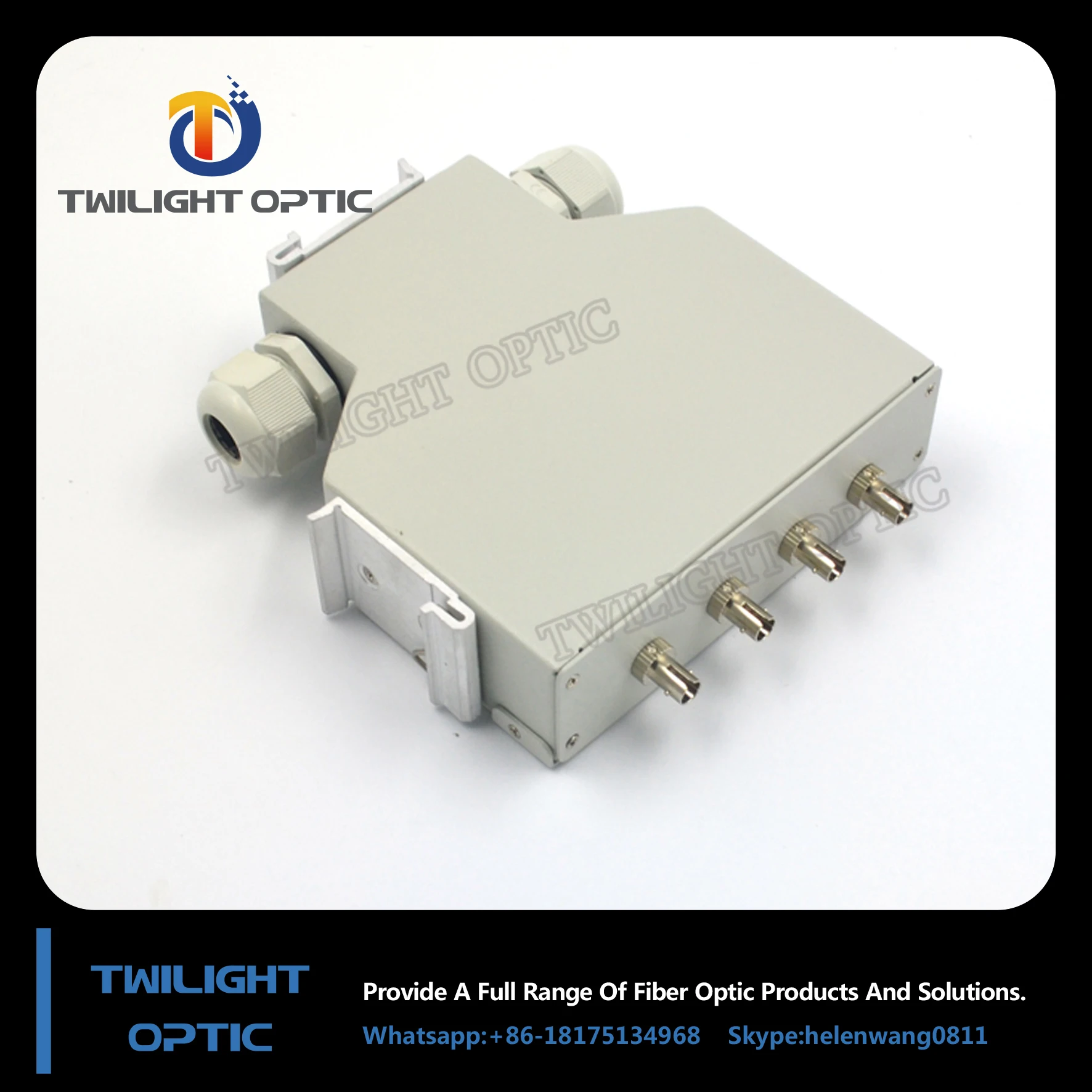 FTTH FTTX Mounted Din Rail Splice Box
