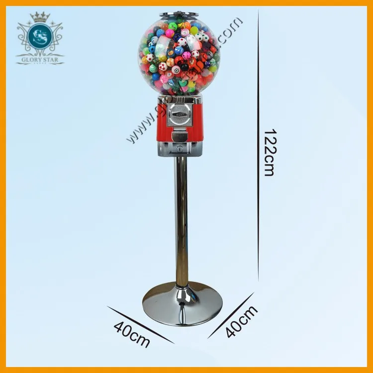 Large Globe Gumball Bubble Vending Machine With Removable Cash Box
