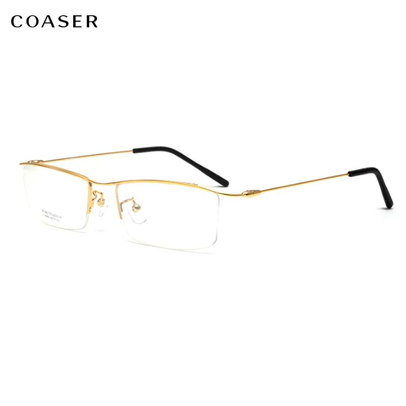 

Fashionable Shenzhen glasses Classic Men Rimless Titanium glasses frame Optical Myopia spectacle frame Prescription Eyeglasses, Gold;black;grey