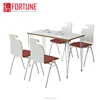 Australia Melbourne Modern Metal Pencil Legs Design Table and Chairs for Coffee Shop/Cafe Restaurant