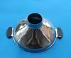 13cm Stainless steel kitchen or lab canning jar wide mouth Funnel with Handle