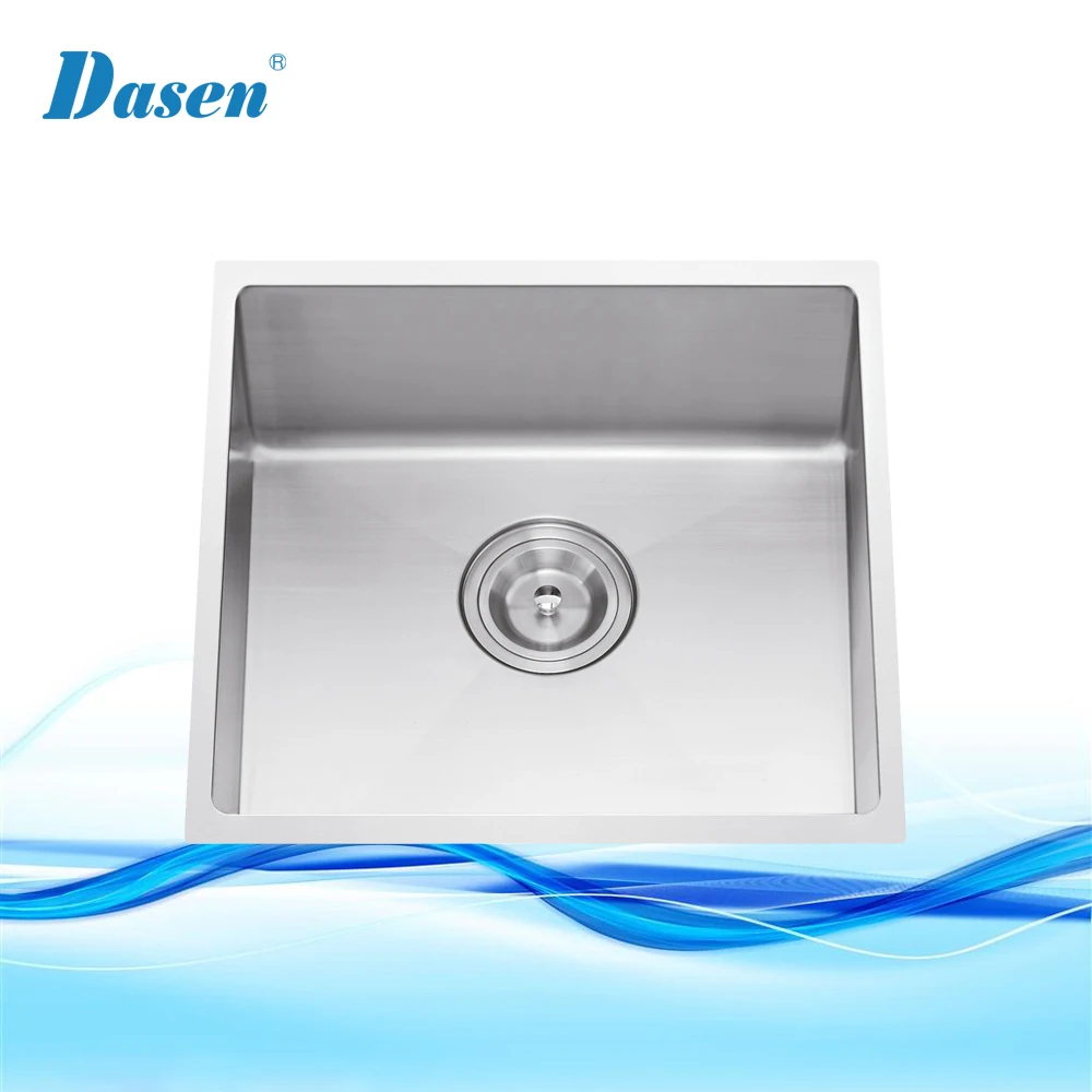 Small Square Undermount Single Bowl 304 Stainless Steel Bar Sink