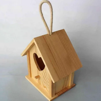 Shabby Chic Wooden Bird House Rustic Wooden Bird Feeder Nesting