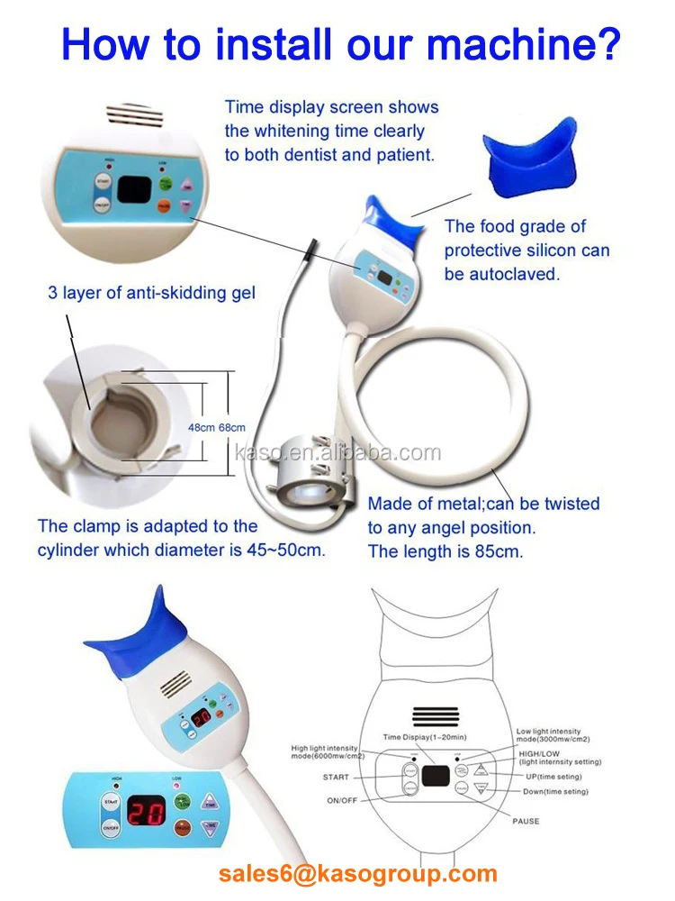 Kaso Ksw111a Blue Light Good Quality Dental Unit Bleaching Machine
