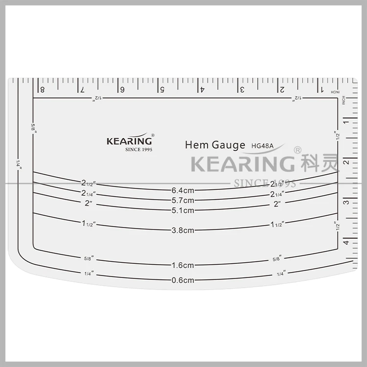 Aviation Aluminum Hot Hem Gauge, Hot Iron Ruler, Hot Press For Sewing Patterns