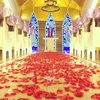 50PCS/LOT Scented Bath Soap Rose Soap Flower Petal For Wedding Favors and Gift Valentine's Day