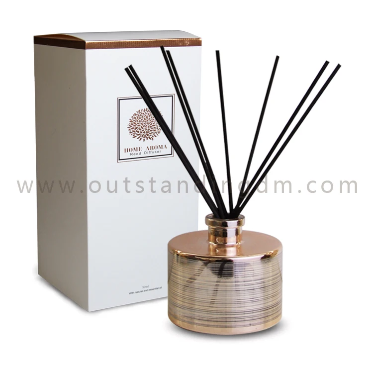 2018 Popular New Style Gold Mercury Reed Diffuser Packaging Reed