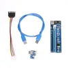 Upgraded USB3.0 PCI 1x to 16x Express Riser Board PCI-E Extender SATA Adapter Card Cable SATA to 4 Pins Power for BTC Miner
