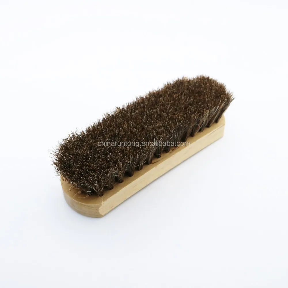 
100% Horse hair shoe brush with wooden handle 