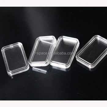 Clear Plastic Gold Bar Package Capsule Rectangle Coin Protection ...