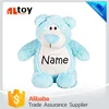 Soft Stuffed Animal Blue Bear with Embroidered Name Toy