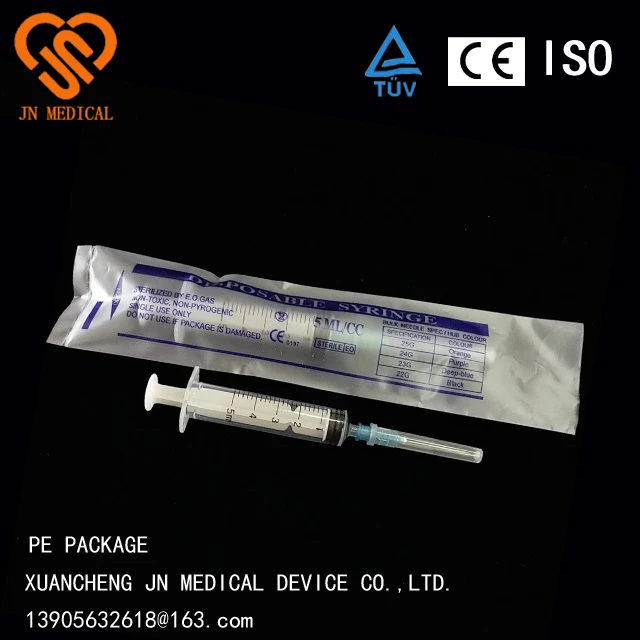 
Disposable insulin syringes orange /red cap 