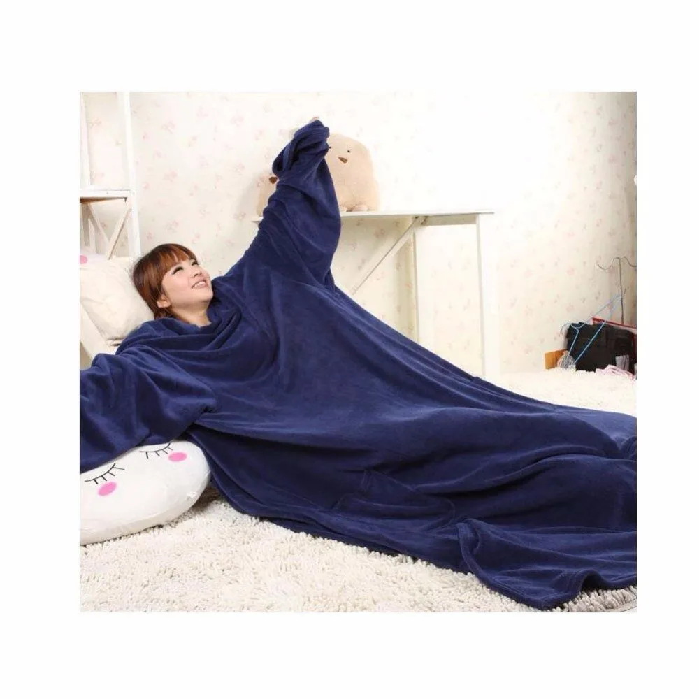 

Microfiber snuggie blanket material polyester fleece, Customized