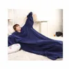 Microfiber snuggie blanket material polyester fleece sunggie blanket