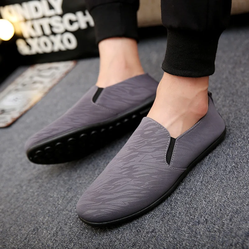 

latest PU leather footwear slip on shoes sneaker for men