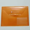 A4 size plastic envelopes with clear pocket and custom printing/logos