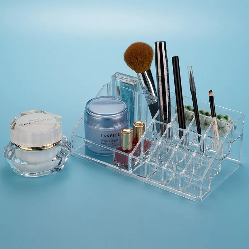 Makeup Organizer Glass Vintage Cosmetic Organizer Storage Box Large